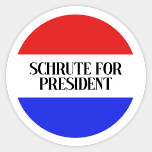 Schrute for President Sticker